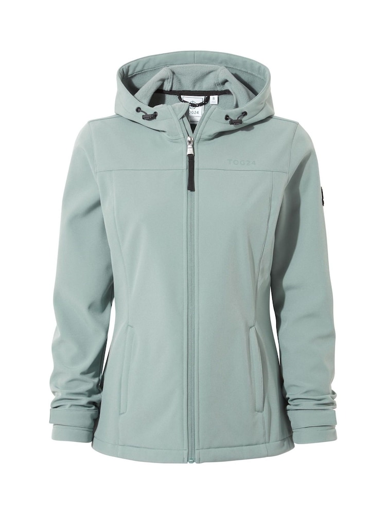 Tog 24 Green Womens Keld Softshell Hoodie - Image 8 of 8