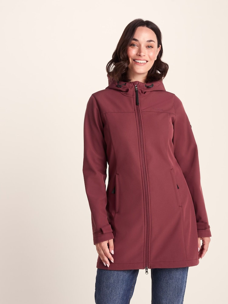 Tog 24 Red Womens Keld Softshell Long Jacket - Image 2 of 7