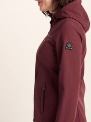 Tog 24 Red Womens Keld Softshell Long Jacket - Image 6 of 7