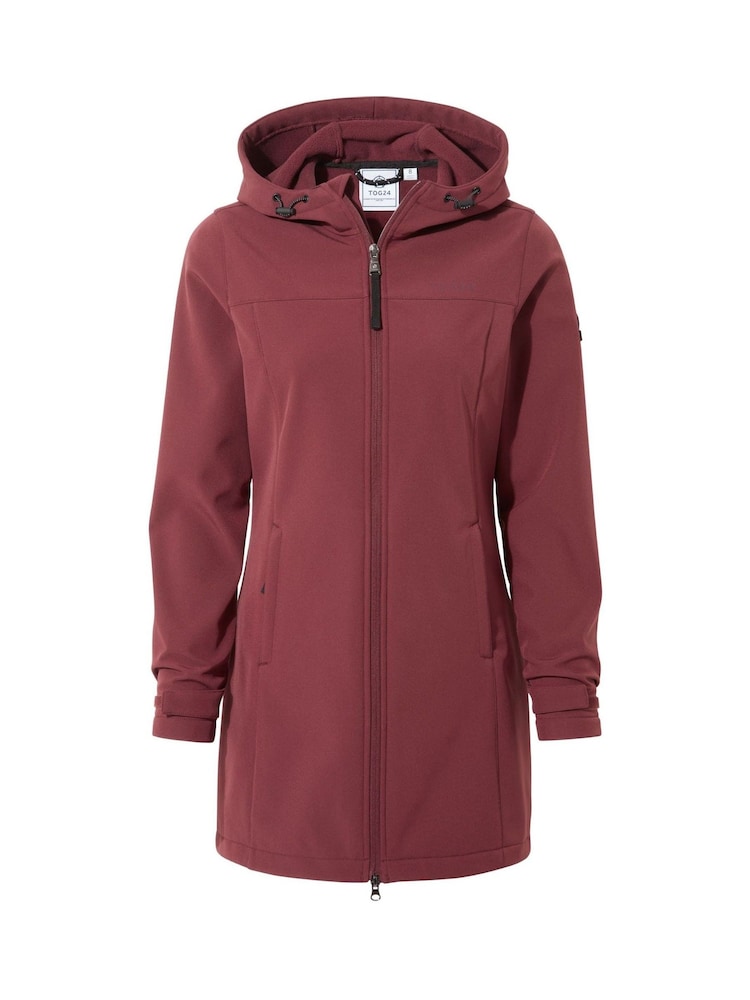 Tog 24 Red Womens Keld Softshell Long Jacket - Image 7 of 7