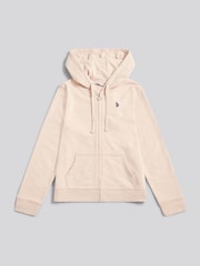 U.S. Polo Assn. Grey Womens Double Horsemen Zip Through Sweatshirt - Image 1 of 3
