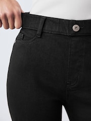 Black High Rise FlexiFit Pull On Skinny Jeans - Image 5 of 10