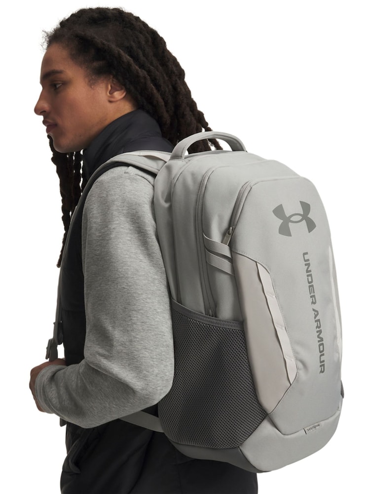 Under Armour Grey Hustle Backpack - Image 1 of 5