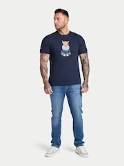Camiseta Raging Bull Boy Blue Farmer Bully - Imagem 1 de 4