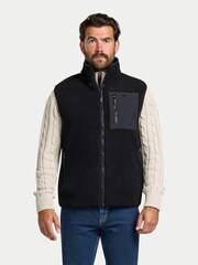 Raging Bull Heavy Borg Fleece Black Gilet - Image 1 of 4