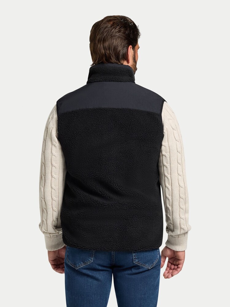 Raging Bull Heavy Borg Fleece Black Gilet - Image 2 of 4