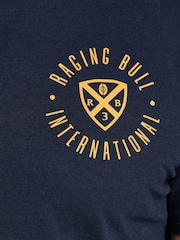 Camiseta Raging Bull blue International Shield - Imagem 4 de 4