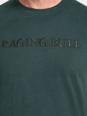 Raging Bull Green Embroidery T-Shirt - Imagen 3 de 4
