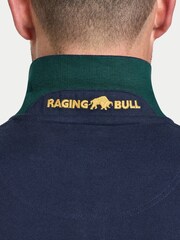 Raging Bull Green Cut & Sew Panel Pique Polo Shirt - Imagen 4 de 5