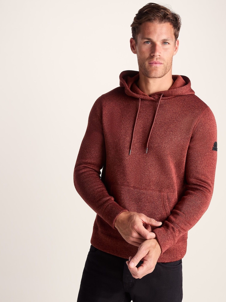 Tog 24 Clay Mens Mosby Knitlook Fleece Hoodie - Image 2 of 7