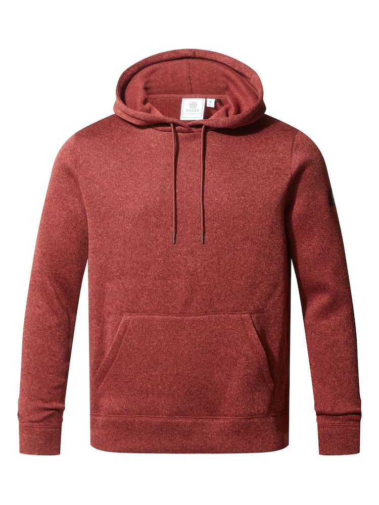 Tog 24 Clay Mens Mosby Knitlook Fleece Hoodie - Image 7 of 7 Tog 24 Clay Mens Mosby Knitlook Fleece Hoodie - Image 7 of 7