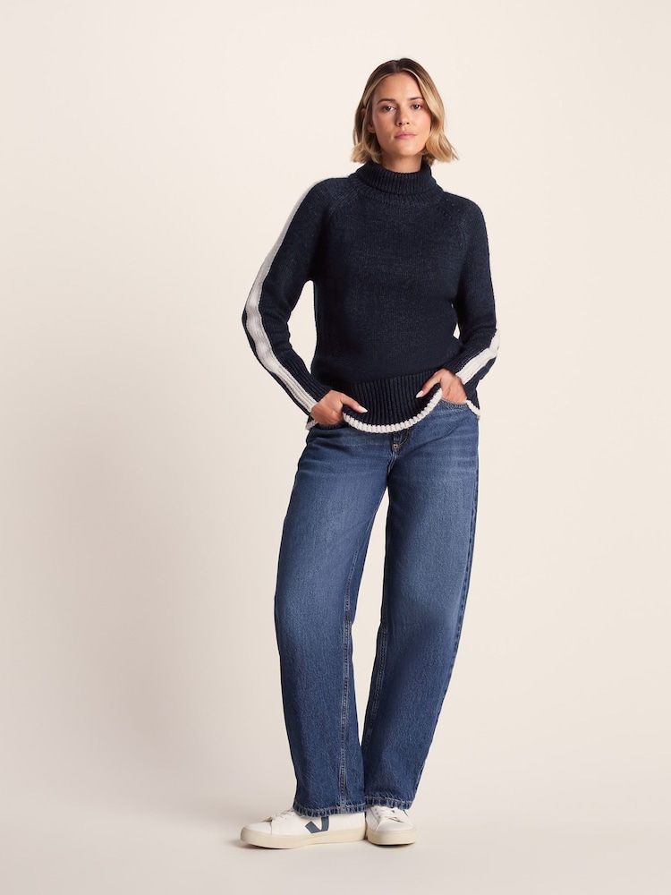 Tog 24 Blue Womens Moira Knitted Jumper - Image 1 of 7 Tog 24 Blue Womens Moira Knitted Jumper - Image 1 of 7