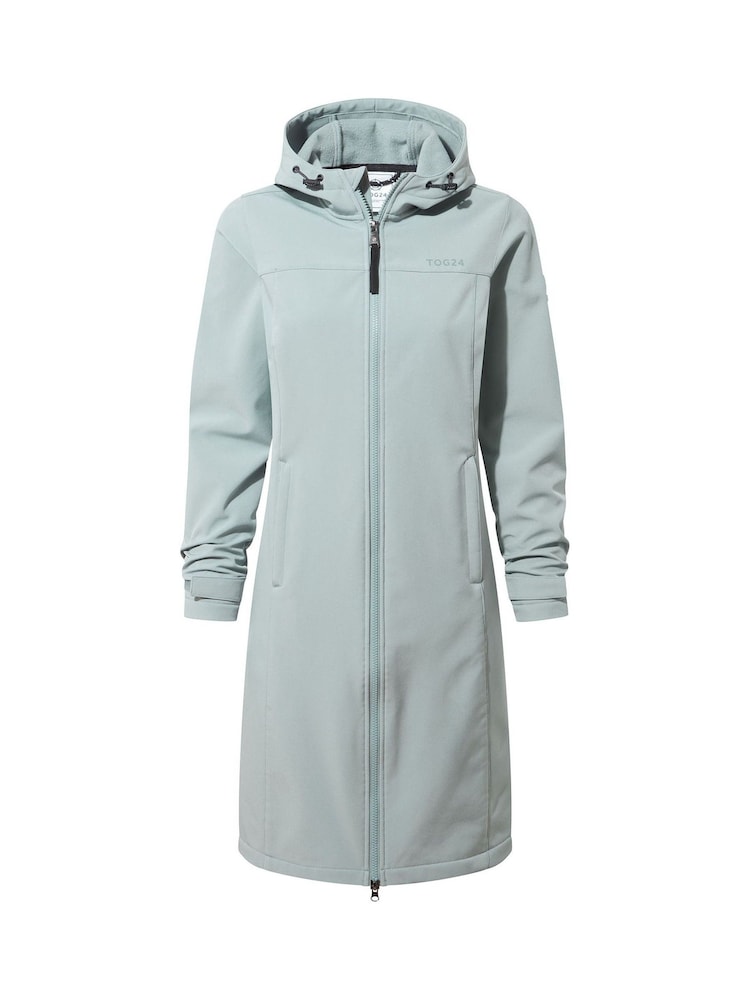 Tog 24 Grey Womens Marina Extra Long Softshell Jacket - Image 7 of 7 Tog 24 Grey Womens Marina Extra Long Softshell Jacket - Image 7 of 7