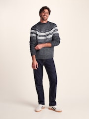 Tog 24 Blue Mens Michael Knitted Jumper - Image 1 of 7