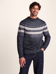Tog 24 Blue Mens Michael Knitted Jumper - Image 2 of 7