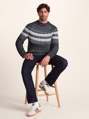 Tog 24 Blue Mens Michael Knitted Jumper - Image 4 of 7