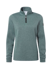 Tog 24 Grey Womens Pearson Knitlook Zipneck Fleece - Image 7 of 7