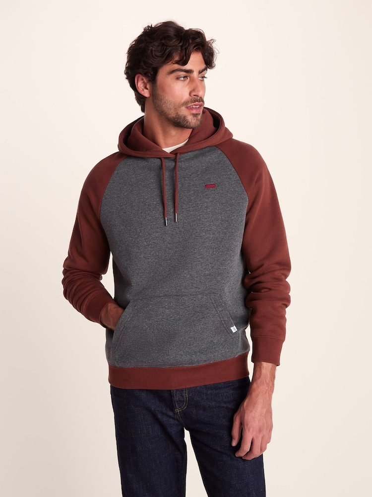 Tog 24 Red Mens Noston Raglan Hoodie - Image 1 of 7