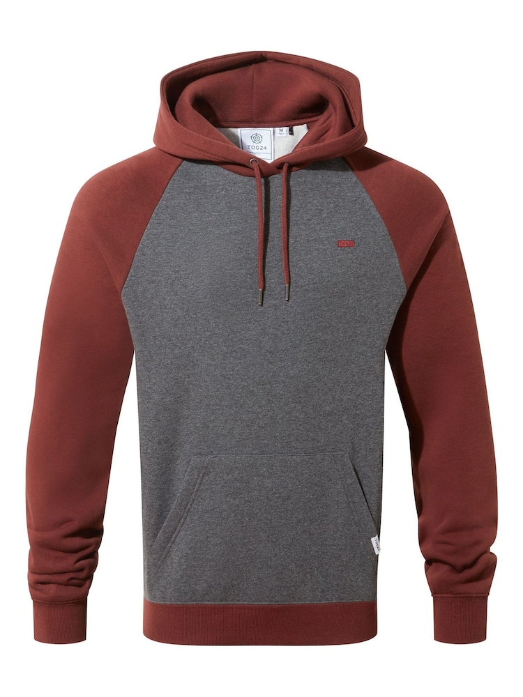 Tog 24 Red Mens Noston Raglan Hoodie - Image 7 of 7 Tog 24 Red Mens Noston Raglan Hoodie - Image 7 of 7