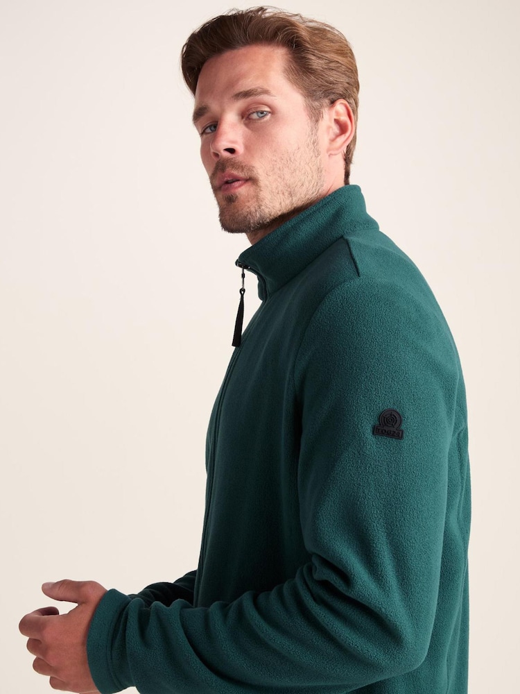 Tog 24 Peacock Green Mens Revive Fleece Black Jacket - Image 5 of 5 Tog 24 Peacock Green Mens Revive Fleece Black Jacket - Image 5 of 5