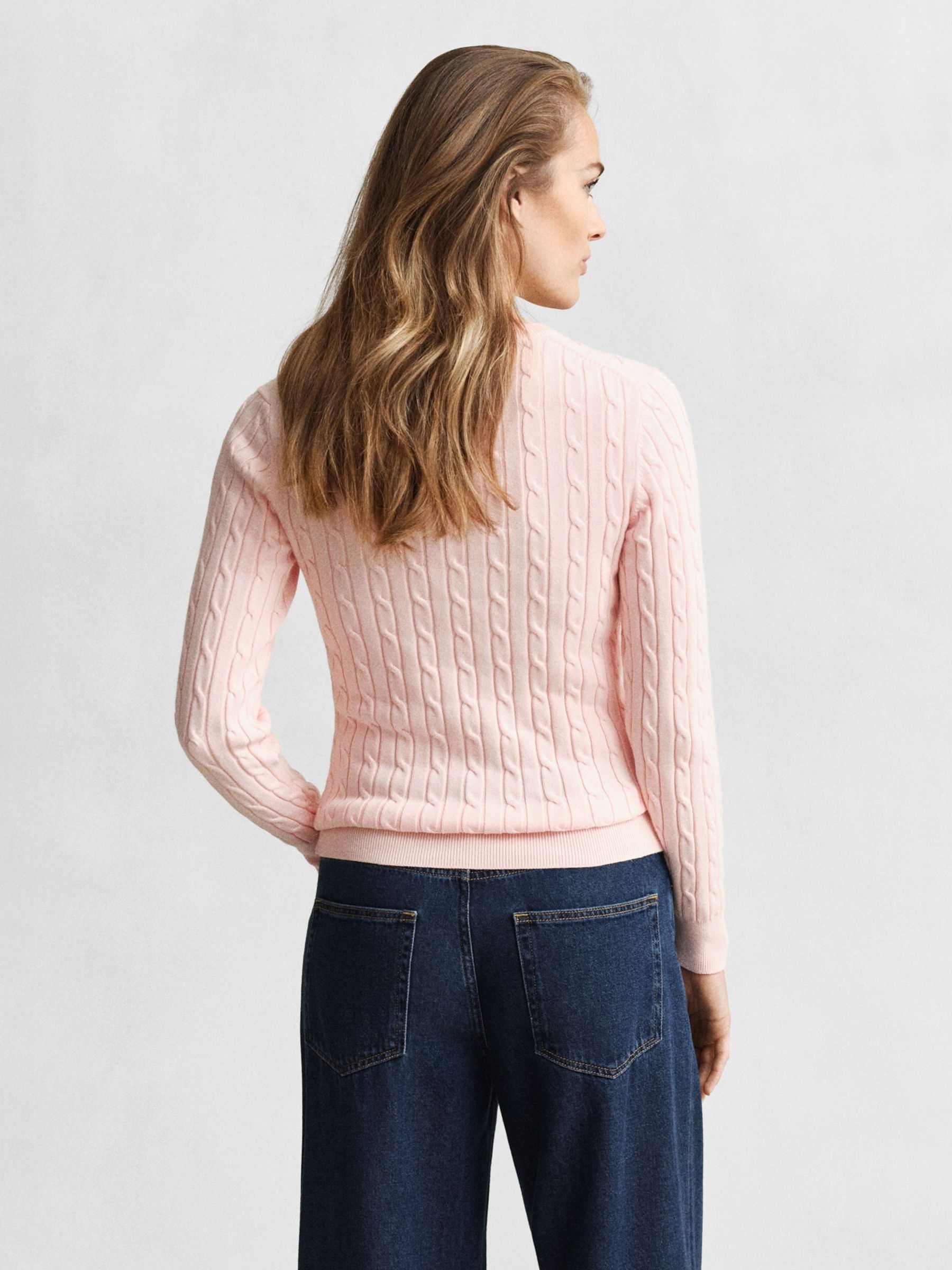 Next：日本 GANT ストレッチ コットン ケーブルニット セーター from