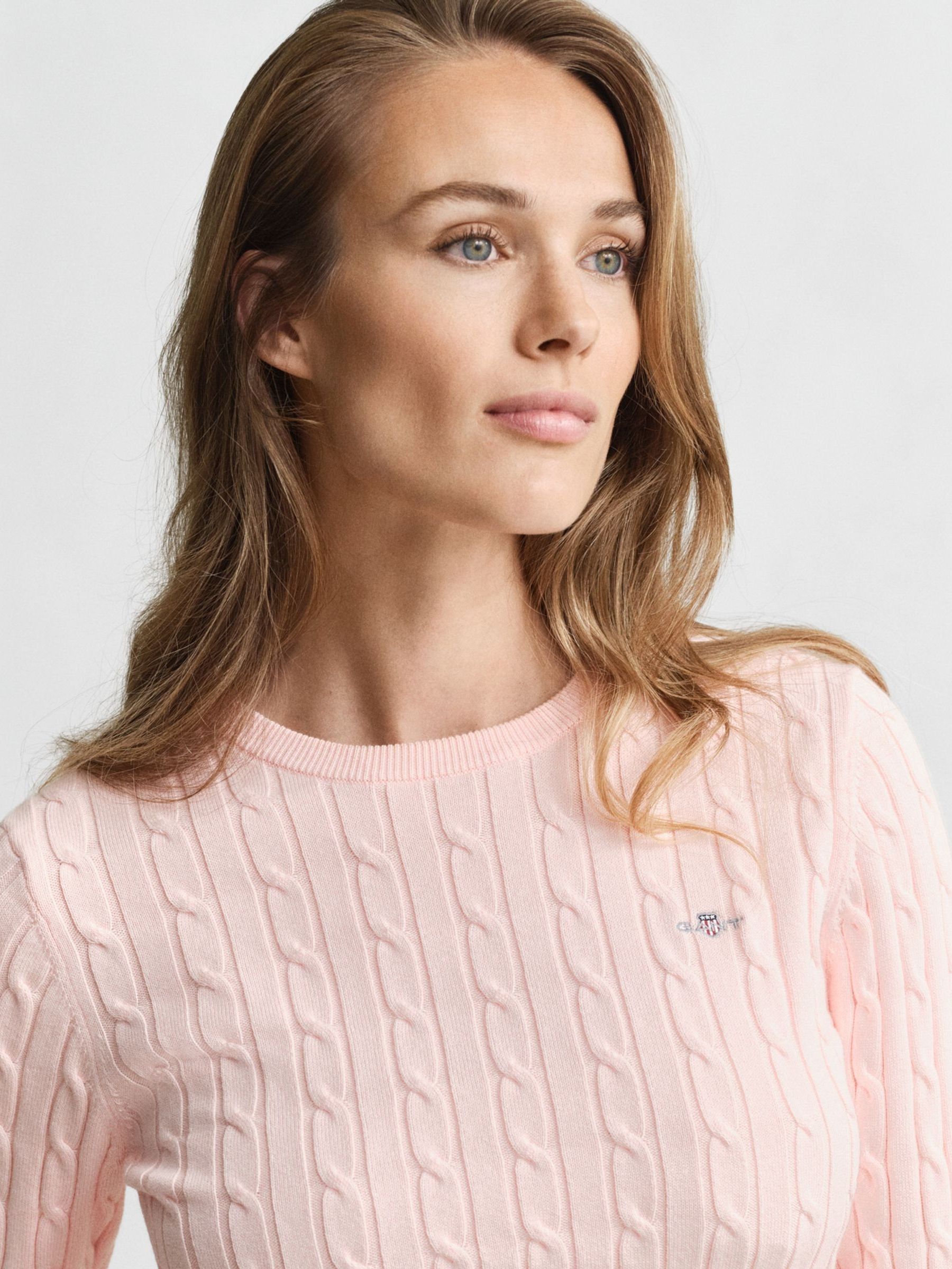ニット+セーター GANT Next：日本 GANT ストレッチ コットン ケーブルニット セーター from