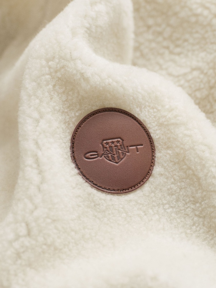 GANT Brown Quarter Zip Fleece - Image 3 of 3 GANT Brown Quarter Zip Fleece - Image 3 of 3
