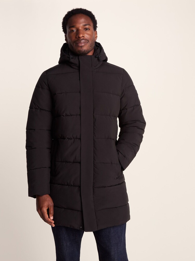 Tog 24 Black Mens Preece Padded Long Jacket - Image 2 of 9