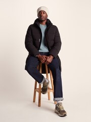 Tog 24 Black Mens Preece Padded Long Jacket - Image 4 of 9