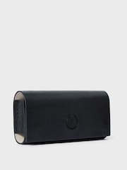 Osprey London The Compass Leather Black Glasses Case - Image 1 of 5