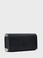 Osprey London The Compass Leather Black Glasses Case - Image 3 of 5