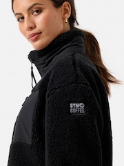 Gym + Coffee Black Industry Fleece Jacket - Image 7 of 8