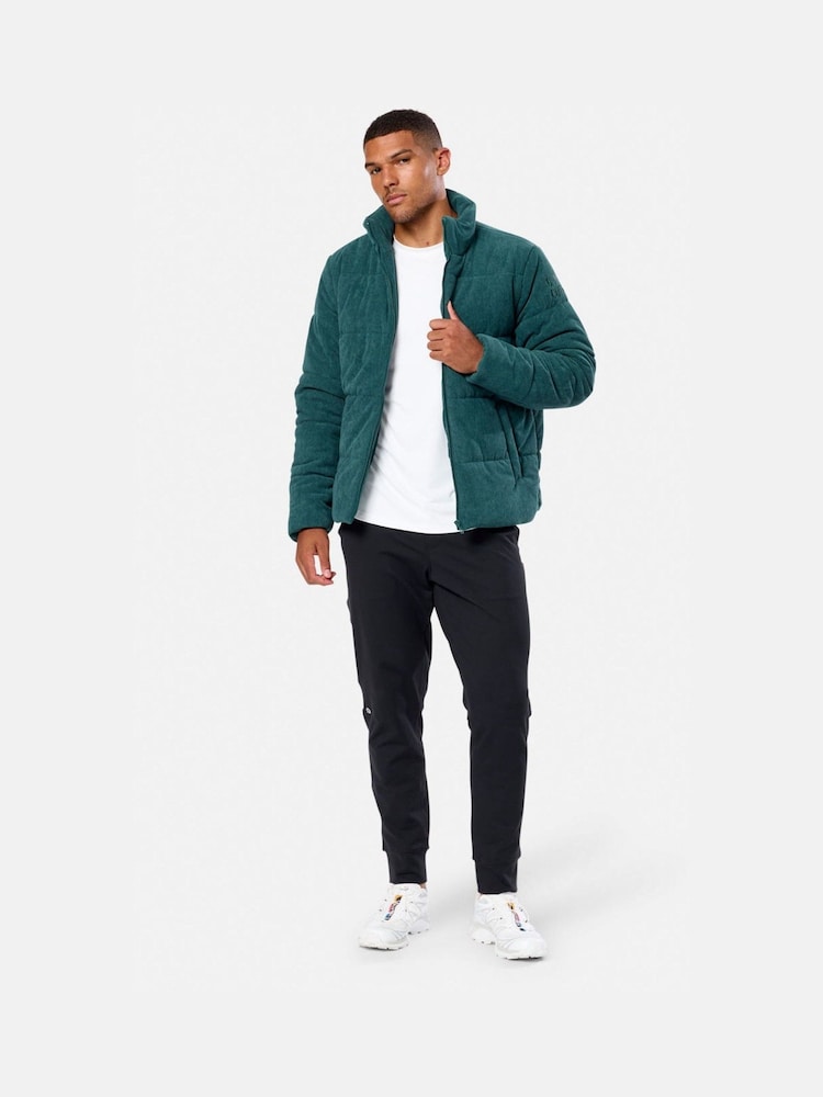 Gym + Coffee Green Cord Puffer Jacket - Image 1 of 6 Gym + Coffee Green Cord Puffer Jacket - Image 1 of 6