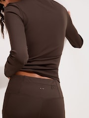 Friends Like These Chocolate Brown Studio High Waist Leggings - Image 2 of 5