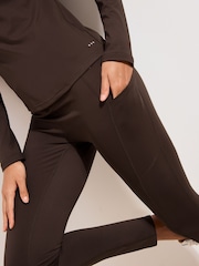 Friends Like These Chocolate Brown Studio High Waist Leggings - Image 3 of 5