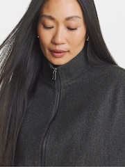 JD Williams Grey Funnel Neck Jacket - Image 3 of 4