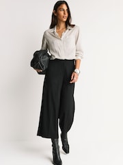 Black Tailored Culottes - Image 1 of 8
