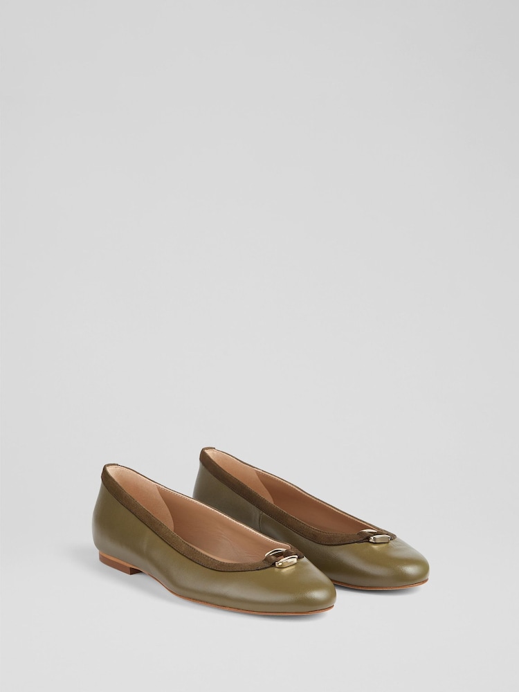 LK Bennett Animal Oloid Zebra Print Ballet Flats - Image 2 of 4