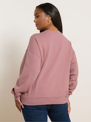 Yours Curve Pink 5th Avenue Crew Neck T-Shirt - Image 3 of 5