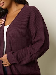 Yours Curve Purple Standard Cardigan - Image 4 of 5