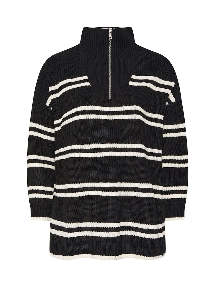 Preto - Yours Curve Quater Zip Jumper - Imagem 5 de 5