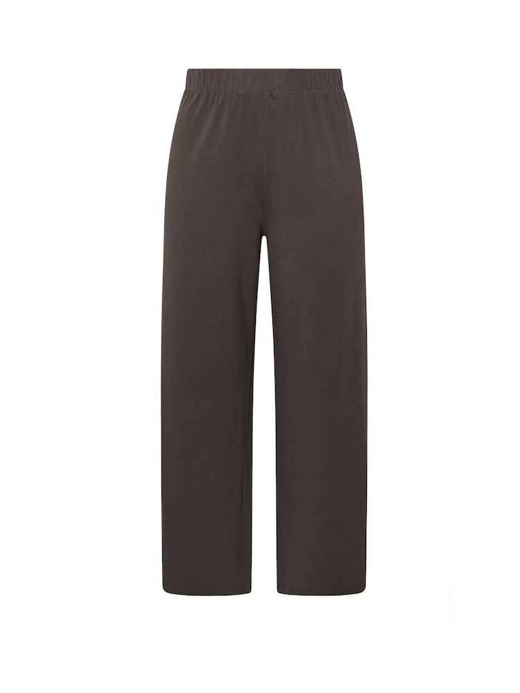 Yours Curve Brown Wide Leg Leggings - Image 5 of 5