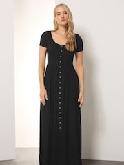 Long Tall Sally Black Ribbed Nursing Cap Sleeve Dress - Image 3 of 6