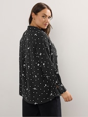 Yours Curve Black Long Sleeve Formal Blouse - Image 2 of 5