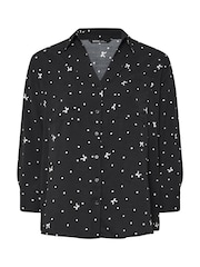 Yours Curve Black Long Sleeve Formal Blouse - Image 5 of 5