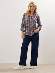 M&Co Blue Petite Check Shirt - Image 2 of 5