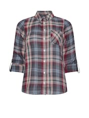M&Co Blue Petite Check Shirt - Image 5 of 5