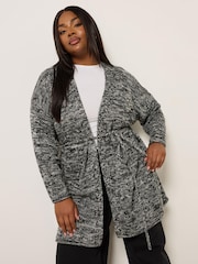 Yours Curve Twist Cardigan With Belt - Imagem 1 de 5
