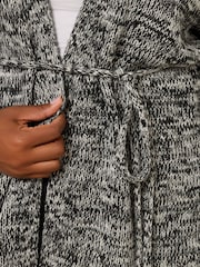 Yours Curve Twist Cardigan With Belt - Imagem 4 de 5