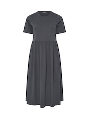 Cinza - Yours Curve Throw de smock Dress - Imagem 5 de 5
